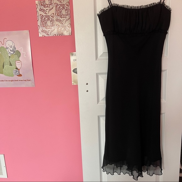 Black Midi Formal Dress - Picture 2 of 6